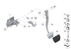 E89 Z4 30i N52N Roadster / Pedals Pedal Assembly