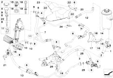 E71 X6 35iX N54 SAC / Steering/  Hydro Steering Oil Pipes-2