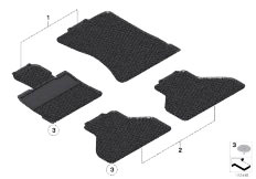 E71 X6 50iX N63 SAC / Vehicle Trim/  Rubber Mat