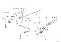 E34 M5 S38 Touring / Fuel Preparation System Accelerator Pedal