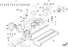 E46 320Cd M47N Cabrio / Engine/  Cylinder Head Cover