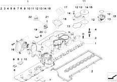 E46 320td M47N Compact / Engine/  Cylinder Head Cover