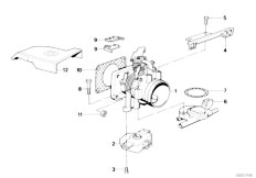 E30 318i M40 Cabrio / Fuel Preparation System Throttle Housing Assembly