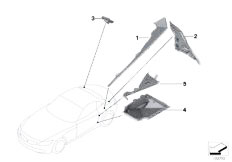 E89 Z4 23i N52N Roadster / Bodywork/  Cavity Shielding Side Frame