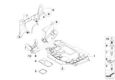E83N X3 2.0d M47N2 SAV / Vehicle Trim/  Underfloor Coating F Diesel
