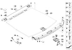 E61N 525i N53 Touring / Vehicle Trim/  Trim Panel Trunk Floor