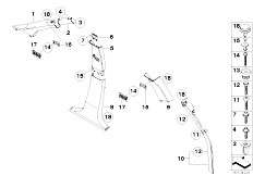 E83N X3 2.0d M47N2 SAV / Vehicle Trim/  Trim Panel A B C D Column