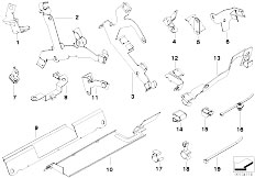 E65 760i N73 Sedan / Engine Electrical System/  Cable Harness Fixings