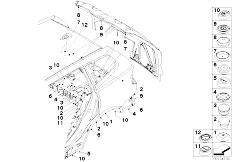 E83N X3 2.0d M47N2 SAV / Vehicle Trim/  Cover Lid Dummy Plug-3