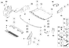 E67 760LiS N73 Sedan / Vehicle Trim/  Shielding Engine Compartment Air Ducts