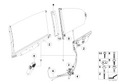 E67 760LiS N73 Sedan / Vehicle Trim Sun Blind Electr Rear Door