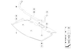 E61N M5 S85 Touring / Vehicle Trim/  Underride Protection Front