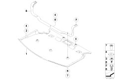 E61N 530xi N52N Touring / Vehicle Trim/  Underride Protection Front