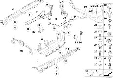 E53 X5 3.0d M57 SAV / Vehicle Trim/  Misc Body Parts Floor Pan Rear