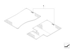 E85 Z4 2.5i N52 Roadster / Vehicle Trim Rubber Mat