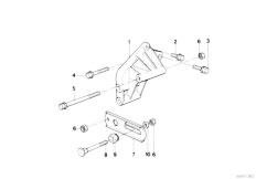 E34 520i M20 Sedan / Engine Electrical System/  Alternatormounting Parts