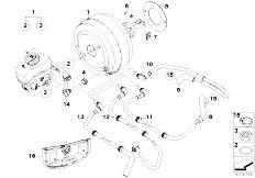 E87 118i N46 5 doors / Brakes/  Power Brake Unit Depression-2