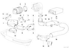 E32 750iLS M70 Sedan / Engine Electrical System Alternator Cooling-3