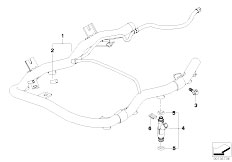 E38 740iL M62 Sedan / Fuel Preparation System/  Valves Pipes Of Fuel Injection System-2