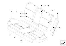 E46 320i M54 Sedan / Individual Equipment/  Ind Cover F Through Load Syst Leather Q9