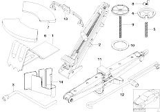 E53 X5 3.0d M57N SAV / Equipment Parts/  Car Tool Lifting Jack