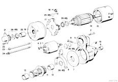 E30 320i M20 2 doors / Engine Electrical System/  Starter Parts-2