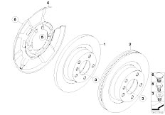 E90N 328i N51 Sedan / Brakes Rear Wheel Brake Brake Disc