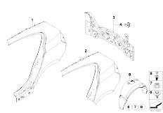 E87 118i N46 5 doors / Bodywork/  Side Panel Tail Trim