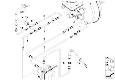 E60 535d M57N Sedan / Brakes Brake Line Front S541a