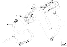 E90 320i N46 Sedan / Engine/  Crankcase Ventilation Oil Separator