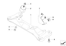 E90 316i N45 Sedan / Engine And Transmission Suspension/  Gearbox Suspension