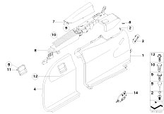 E61 520d M47N2 Touring / Vehicle Trim/  Lateral Trunk Floor Trim Panel