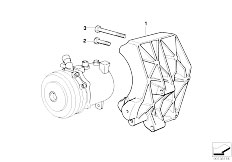 E36 M3 3.2 S50 Sedan / Heater And Air Conditioning/  Climate Compressor Supporting Bracket