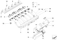 E39 523i M52 Sedan / Engine/  Intake Manifold System-2