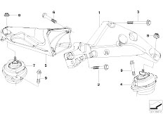 E83 X3 2.0d M47N2 SAV / Engine And Transmission Suspension Engine Suspension