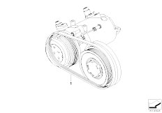 E83N X3 2.0d M47N2 SAV / Engine/  Belt Drive Climate Compressor