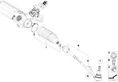 E91N 330i N52N Touring / Steering/  Steering Linkage Tie Rods