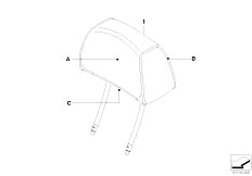 E60N 525i N52N Sedan / Individual Equipment/  Indv Headrest Basic Seat Front-2