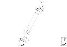 E91 325i N52N Touring / Steering Steer Col Lower Joint Assembly