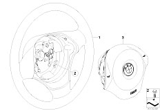 E87 116i N45 5 doors / Steering/  Steering Wheel Airbag