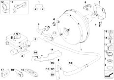 E64 630i N52 Cabrio / Brakes/  Power Brake Unit Depression-2