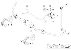 E66 760Li N73 Sedan / Front Axle/  Front Stabilizer Bar Dynamic Drive