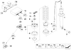 E60 M5 S85 Sedan / Rear Axle Rear Spring Strut Edc Ctrl Unit Sensor