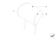 E60N 525xd M57N2 Sedan / Individual Equipment/  Indv Headrest Basic Seat Rear