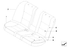 E60 523i N52 Sedan / Individual Equipment/  Individual Sports Seat Cover Rear