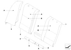 E60 550i N62N Sedan / Individual Equipment/  Individ Through Loading Syst Rear Seat