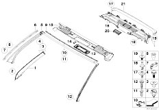 E64 650i N62N Cabrio / Vehicle Trim Interior Trims And Panels