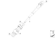 E83 X3 3.0d M57N2 SAV / Steering/  Steer Col Lower Joint Assembly