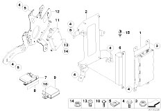 E60 525i M54 Sedan / Communication Systems/  Single Parts Sa 639 Sa 664 Trunk