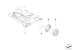 E65 730d M57N Sedan / Individual Equipment/  Indiv Intercom Loudspeaker